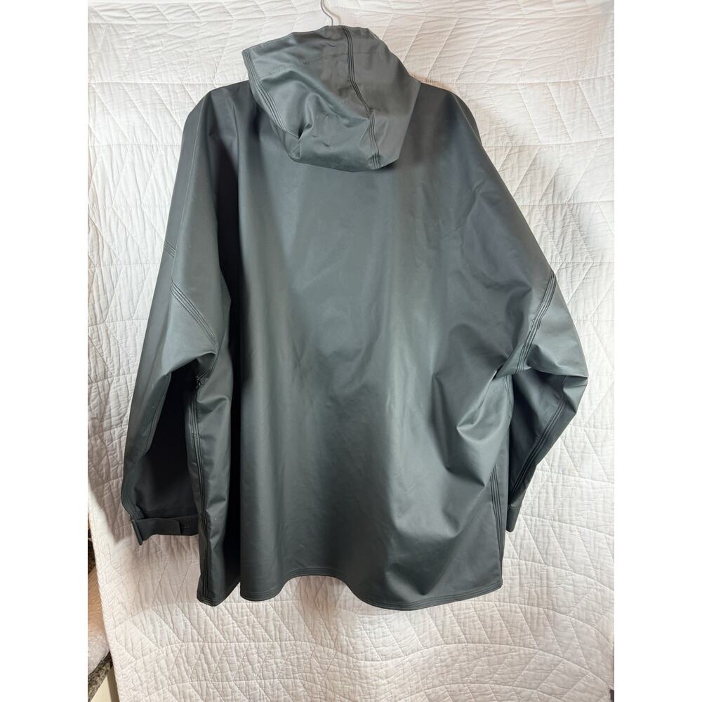 Carhartt Rain Jacket Mens size XL gray Mayne Coat Hooded PVC Waterproof - Picture 2 of 9